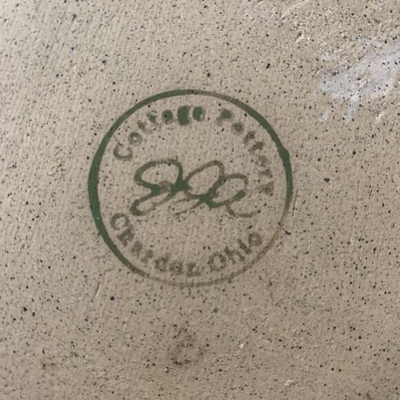 Cottage Pottery Chips And Salsa Serving Tray, Hand Thrown, Glazed, Chardon, OH - Picture 5 of 8